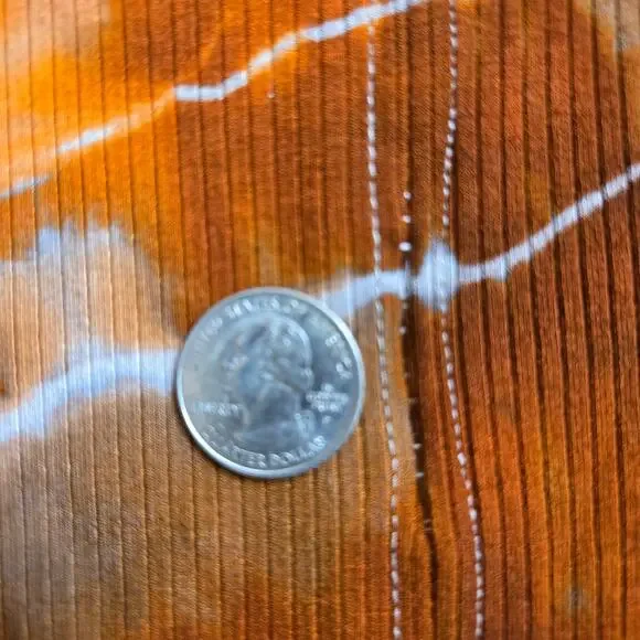 Le Lis Earthy Hippie Festival Boho Tie-Dye Ribbed Front Slits Body Con Midi S/M - Picture 11 of 12